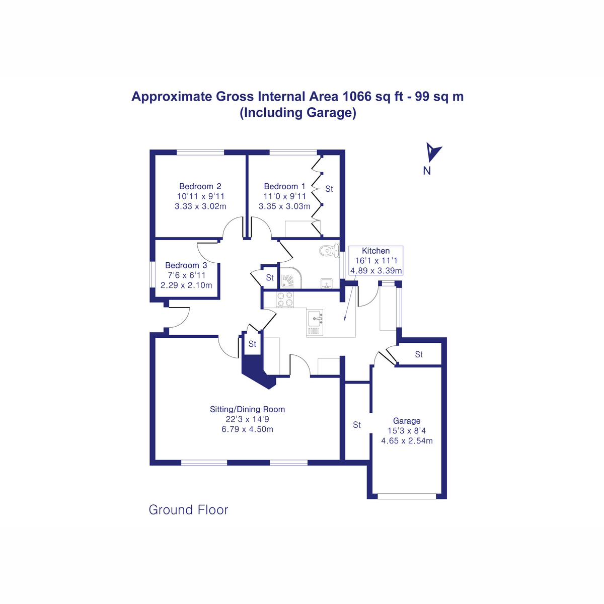 21, Westlands Avenue, Weston on the Green floorplan