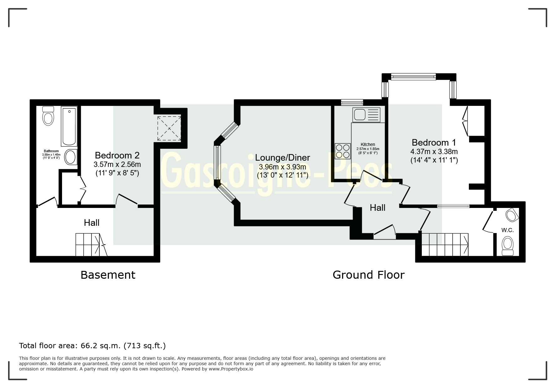 Flat 1, Alton floorplan