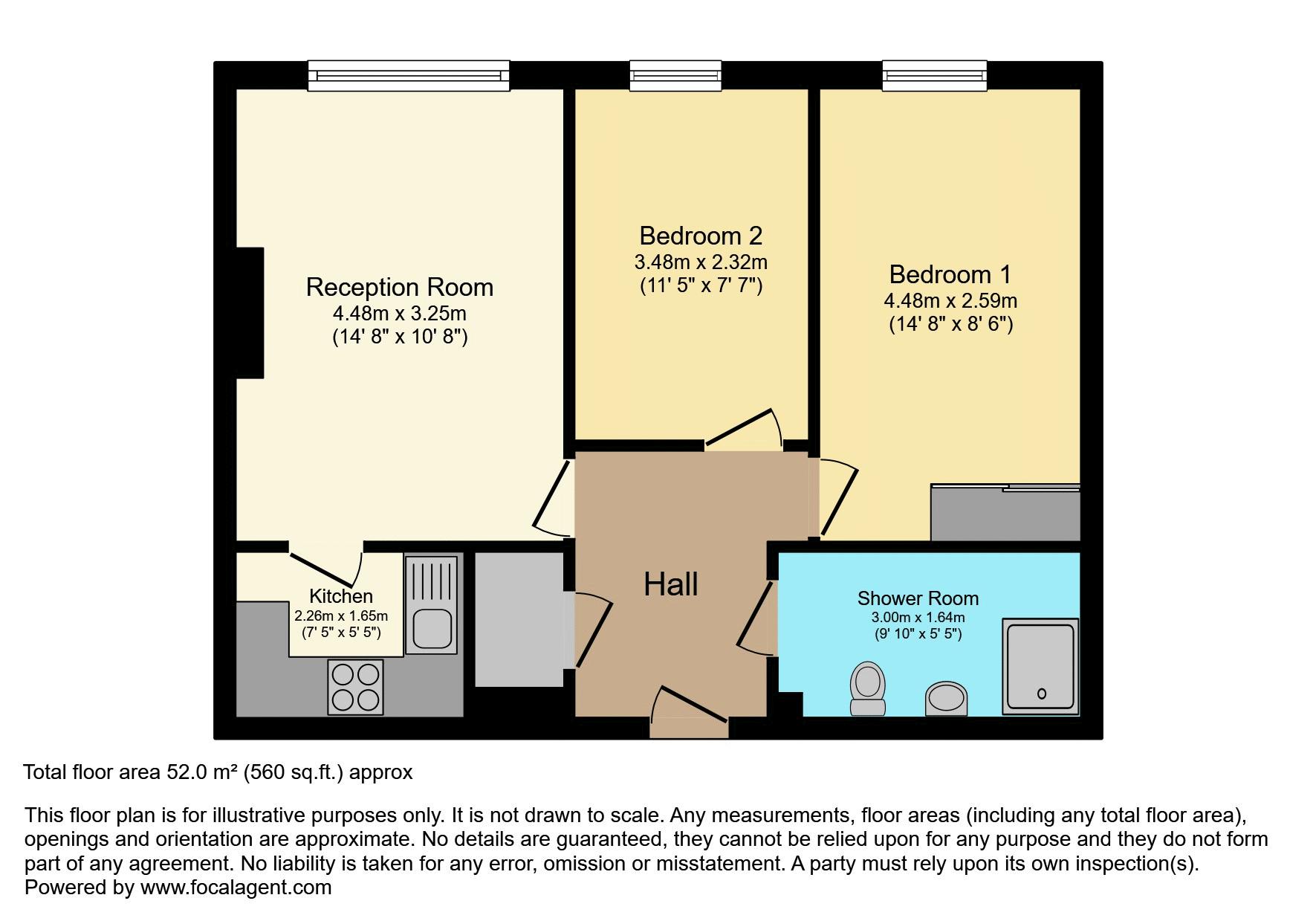527, Homecove House, Westcliff-on-Sea floorplan