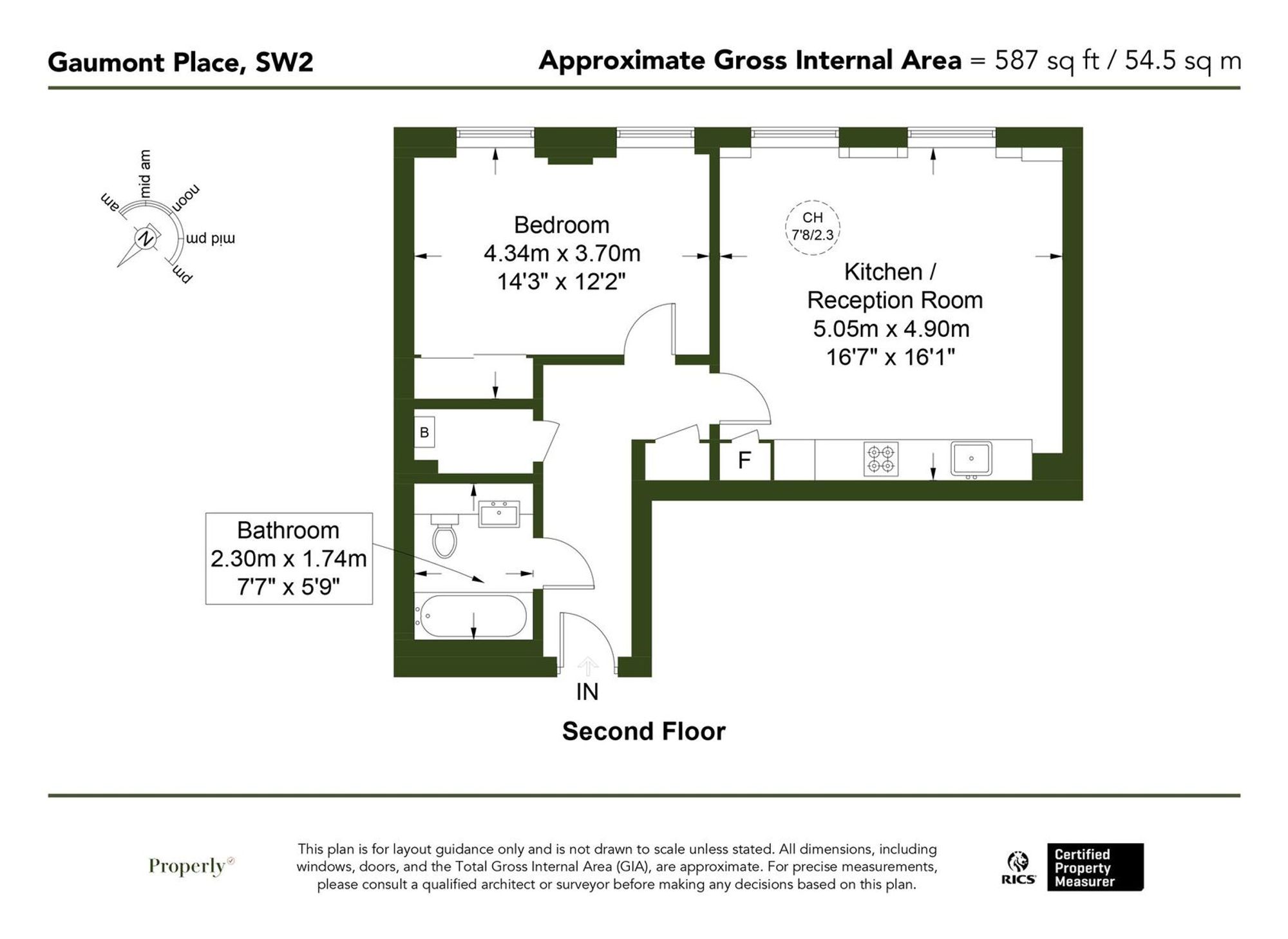 Apt 5, 5 Gaumont Place, London floorplan