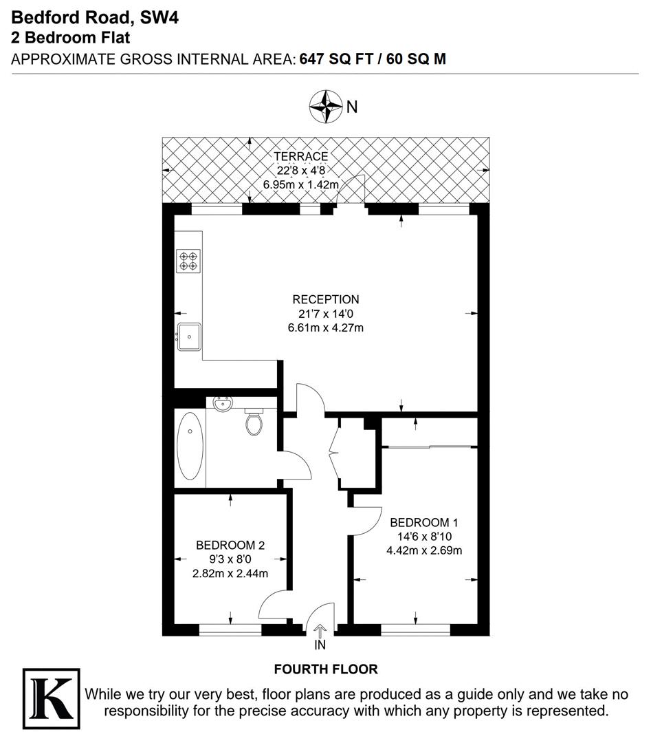Bedford Road, London floorplan