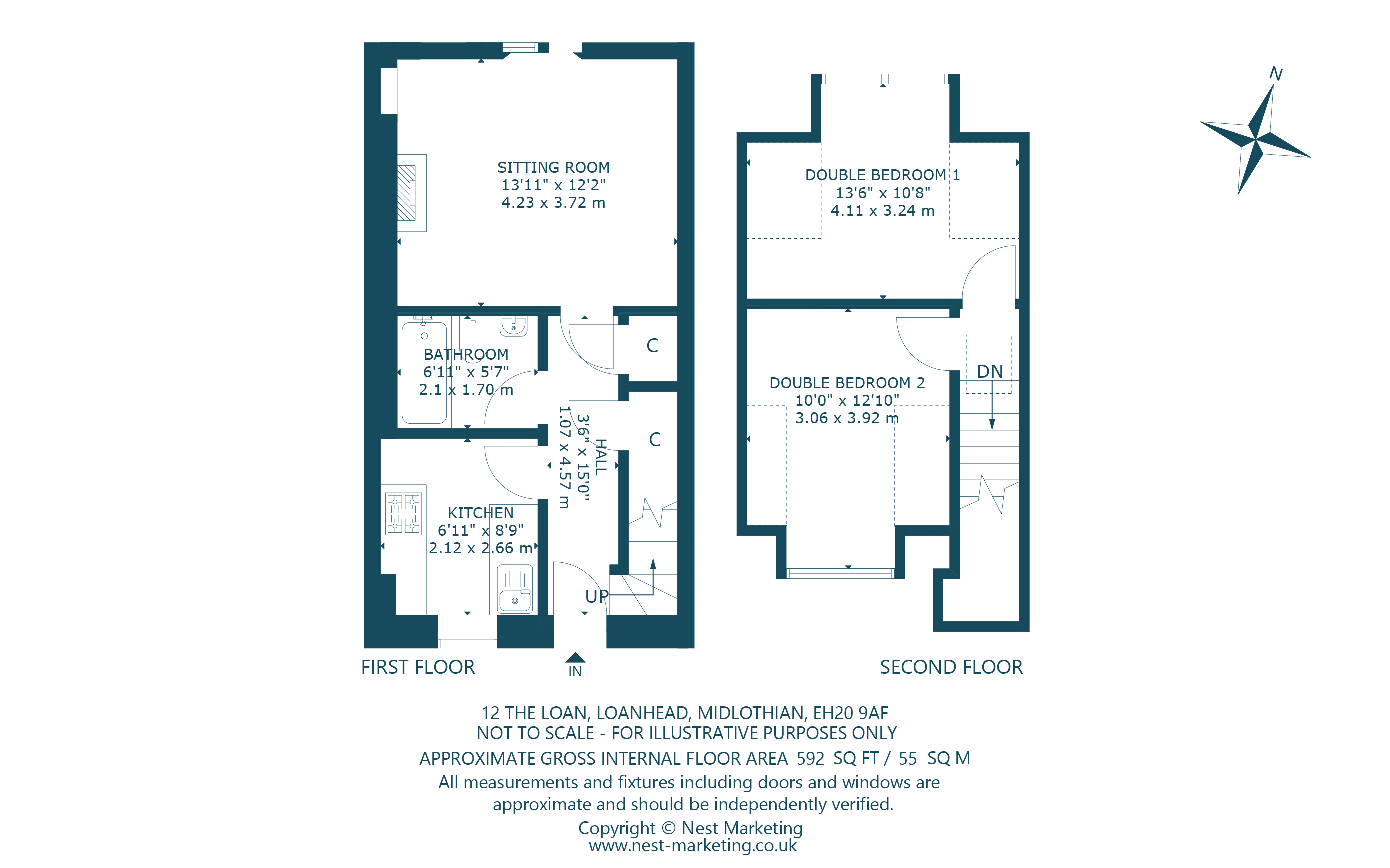 12, The Loan, Loanhead floorplan