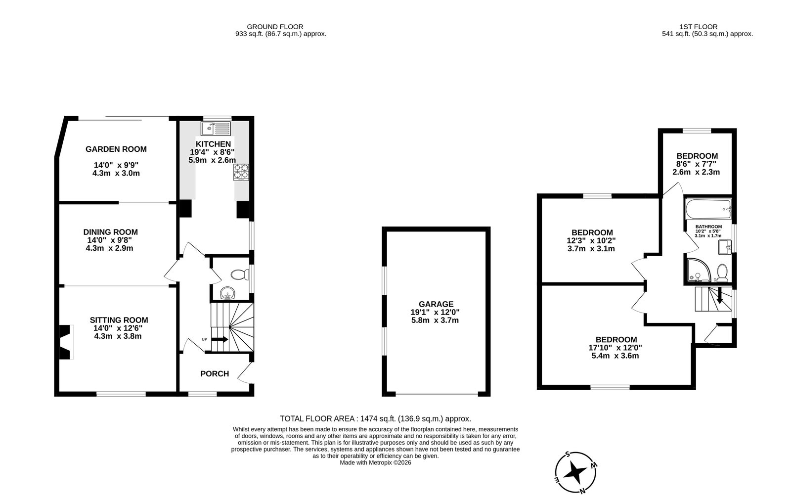 2 Old Pike Cottages, Ross-on-Wye floorplan