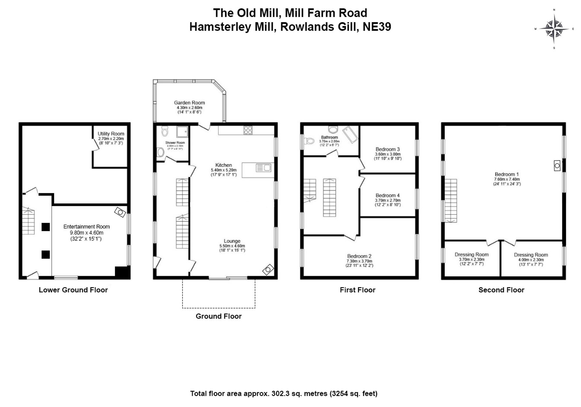 The Old Mill Mill Farm Road, Rowlands Gill floorplan