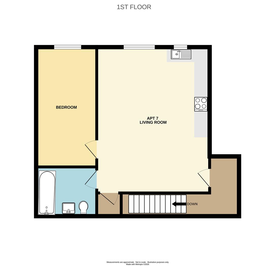 Flat 7 Catherine House, 16A Catherine Street, Macclesfield floorplan