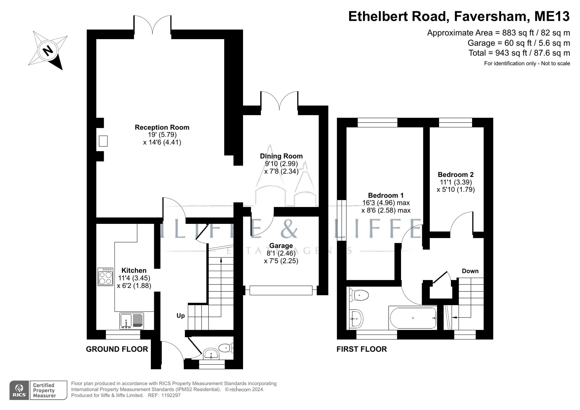 1b Ethelbert Road, Faversham floorplan