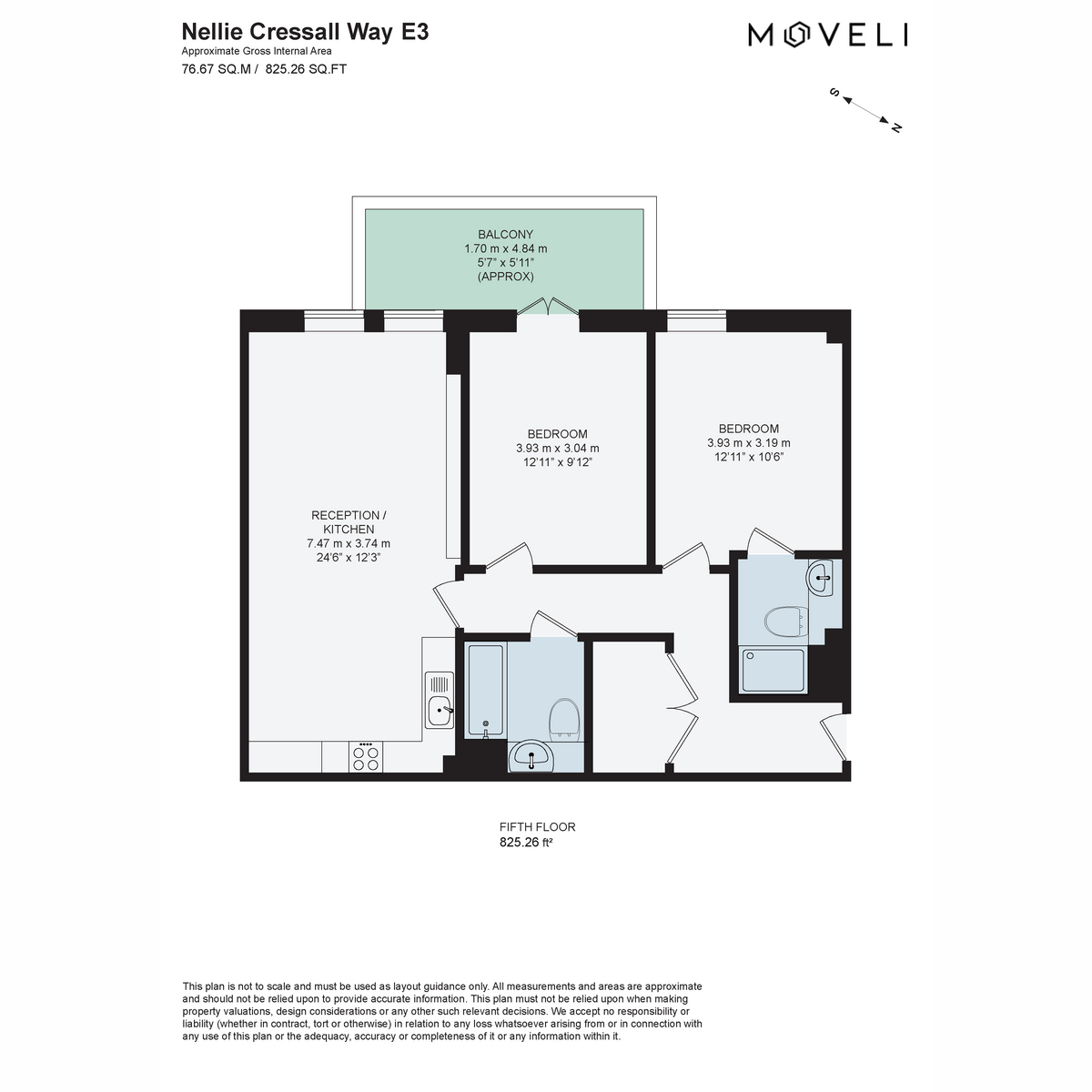 Flat 502 Lariat Court, 34, Nellie Cressall Way, London floorplan