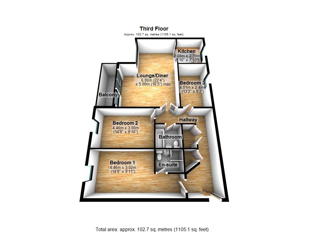 3 Bedrooms Flat to rent in Sheerness Mews, Galleons Lock E16