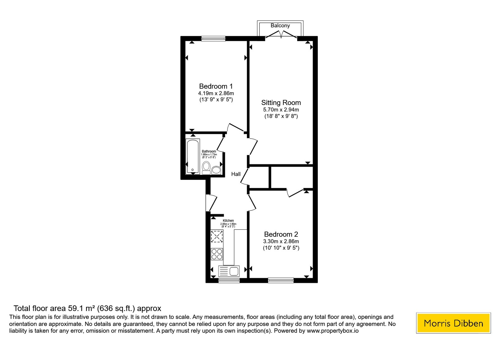 Flat 10, 129, Southwood Road, Hayling Island floorplan