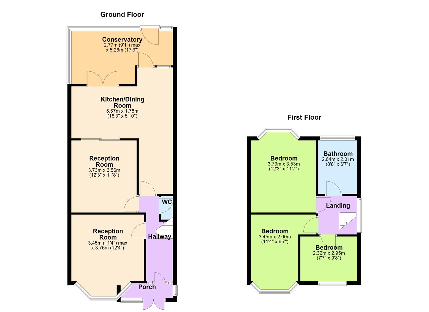 168, Flaxley Road, Birmingham floorplan
