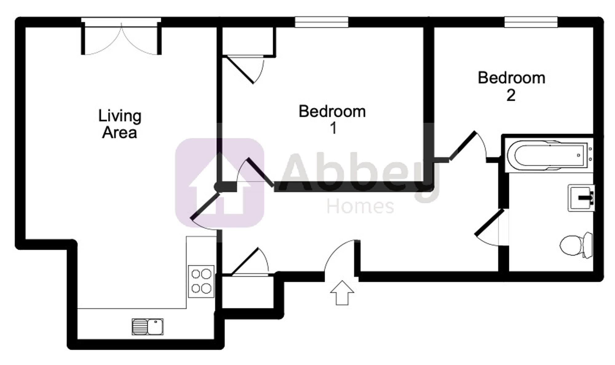 Apt 13, Oakwood House, Leicester floorplan