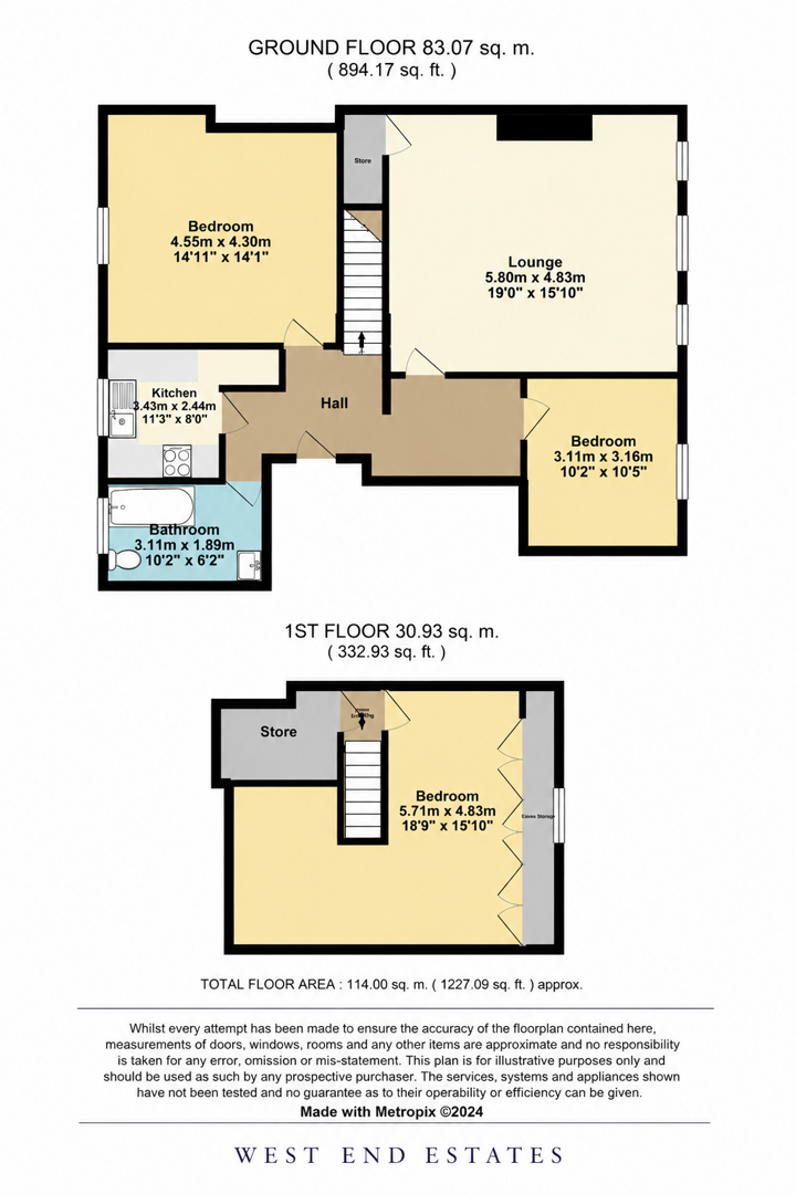 Flat 5 31, Augusta Gardens, Folkestone floorplan