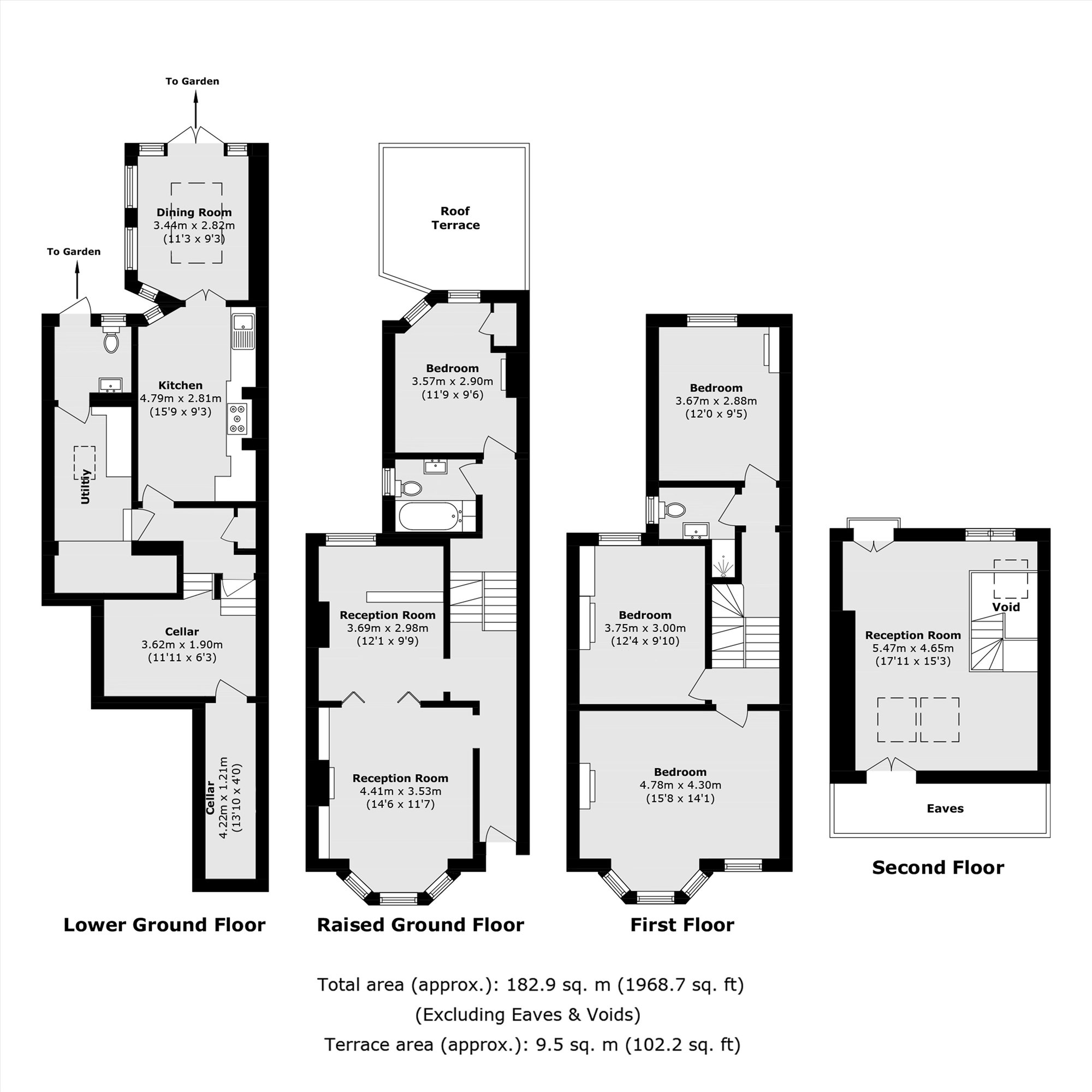 113, Shenley Road, London floorplan
