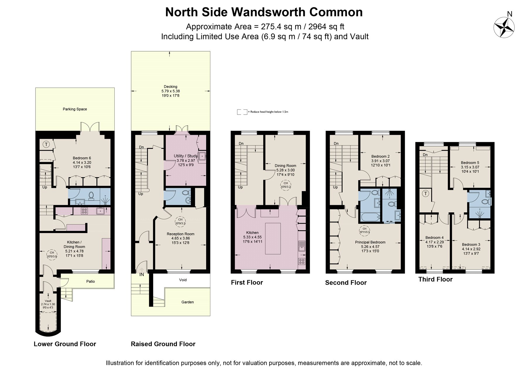 66A, North Side Wandsworth Common, London floorplan