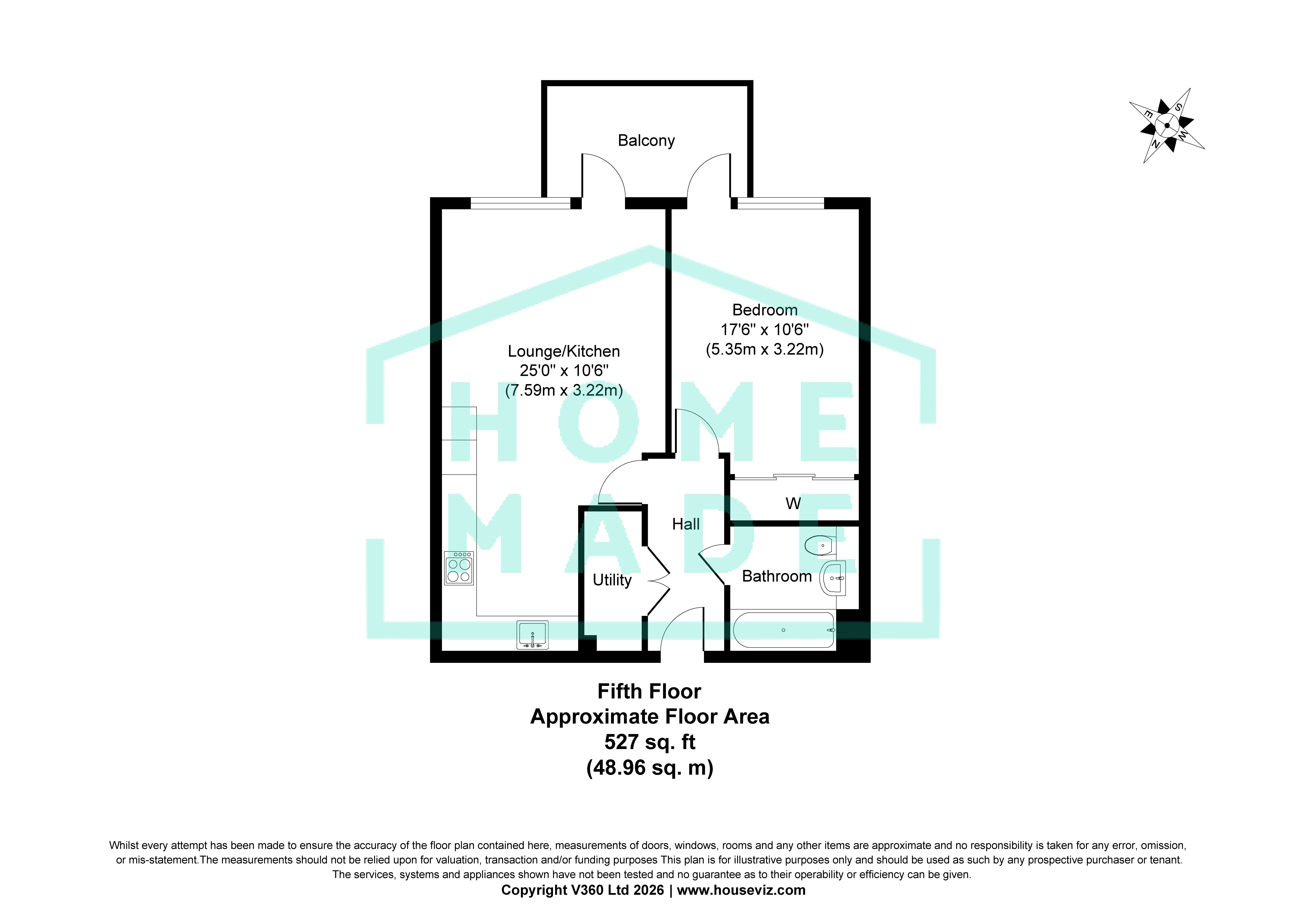 Flat 26, Colmar House, 7 Capital Interchange Way,TW8 0XR, London floorplan