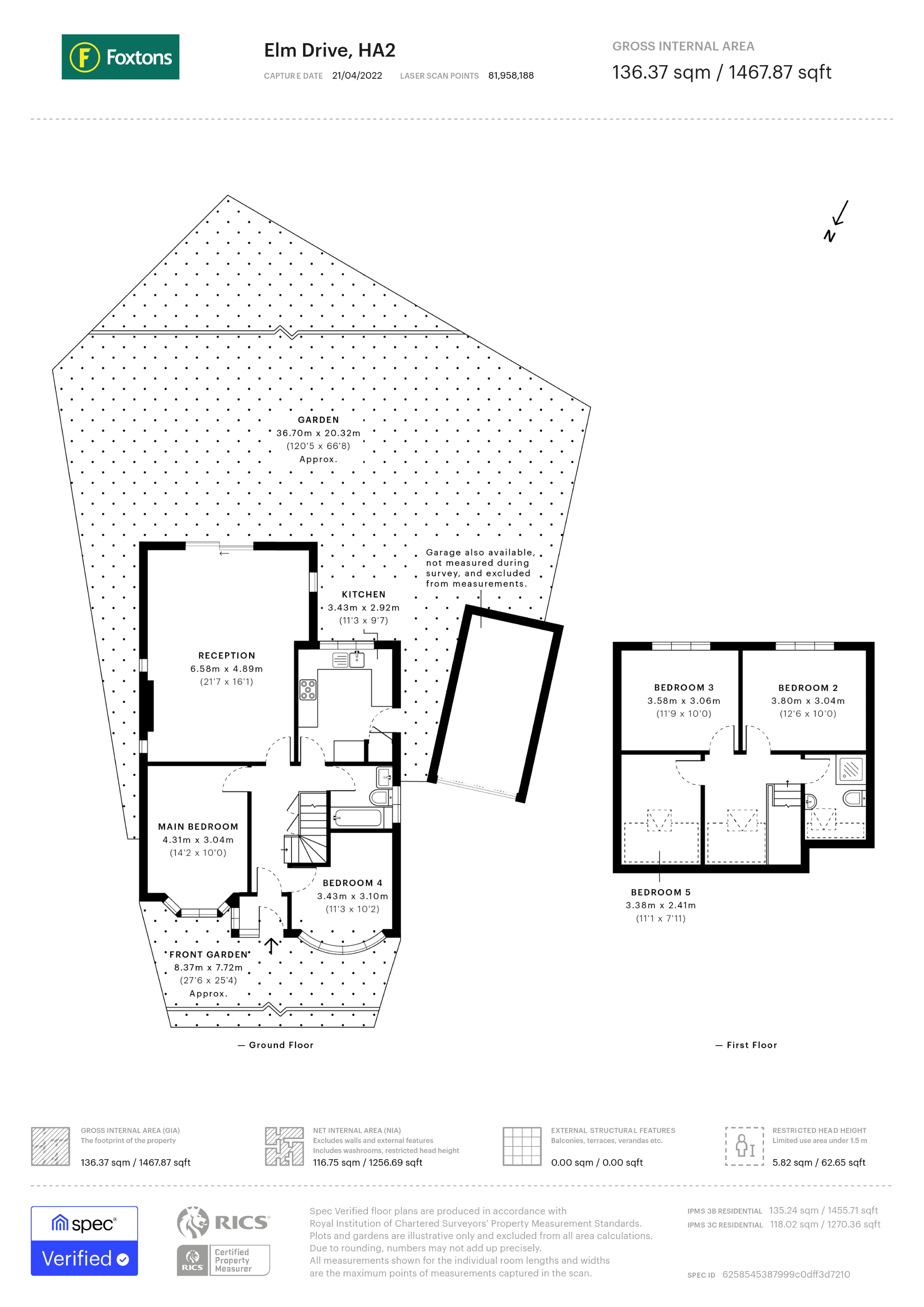 Elm Drive, Harrow floorplan