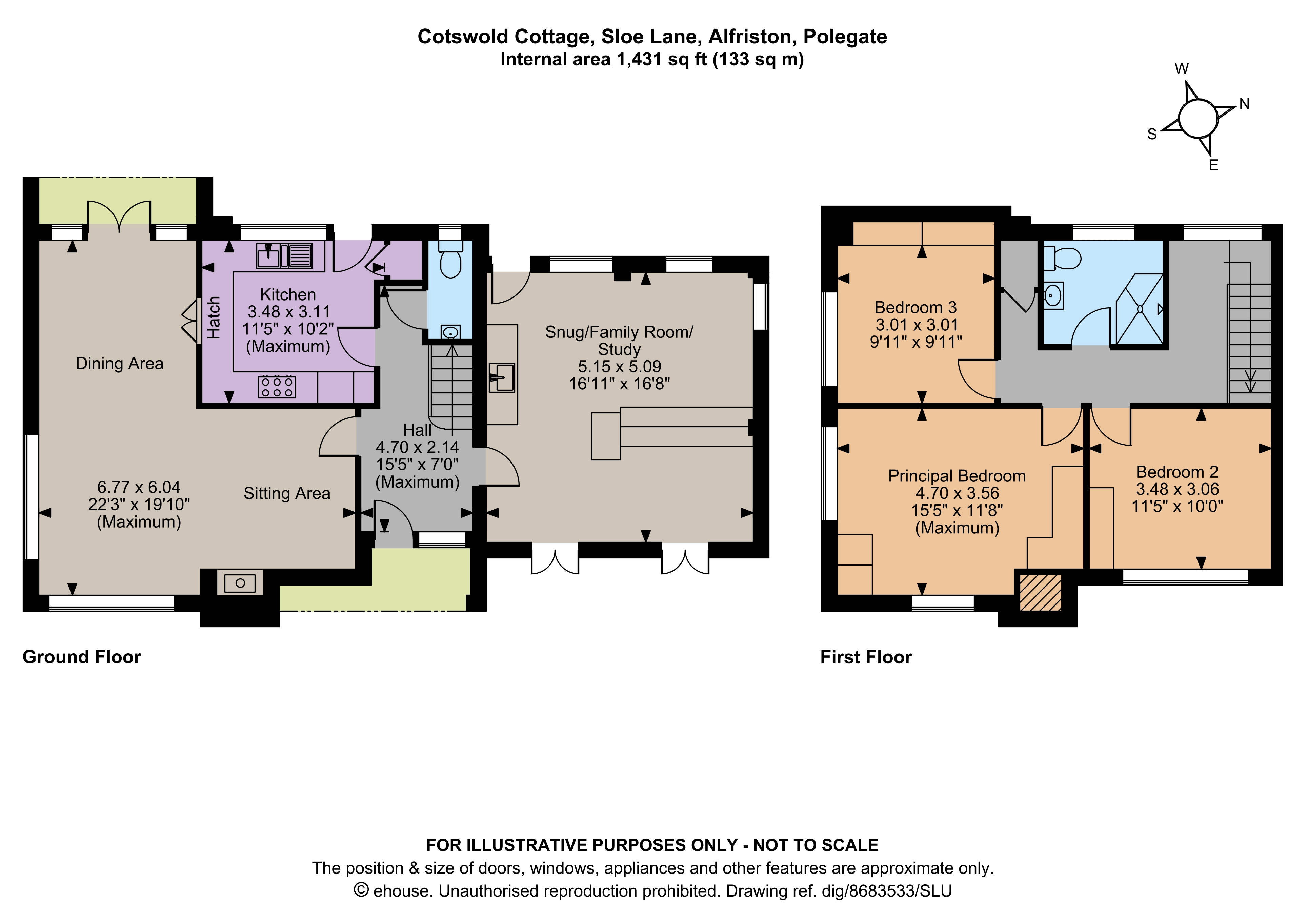 Cotswold Cottage,, Sloe Lane, Polegate floorplan