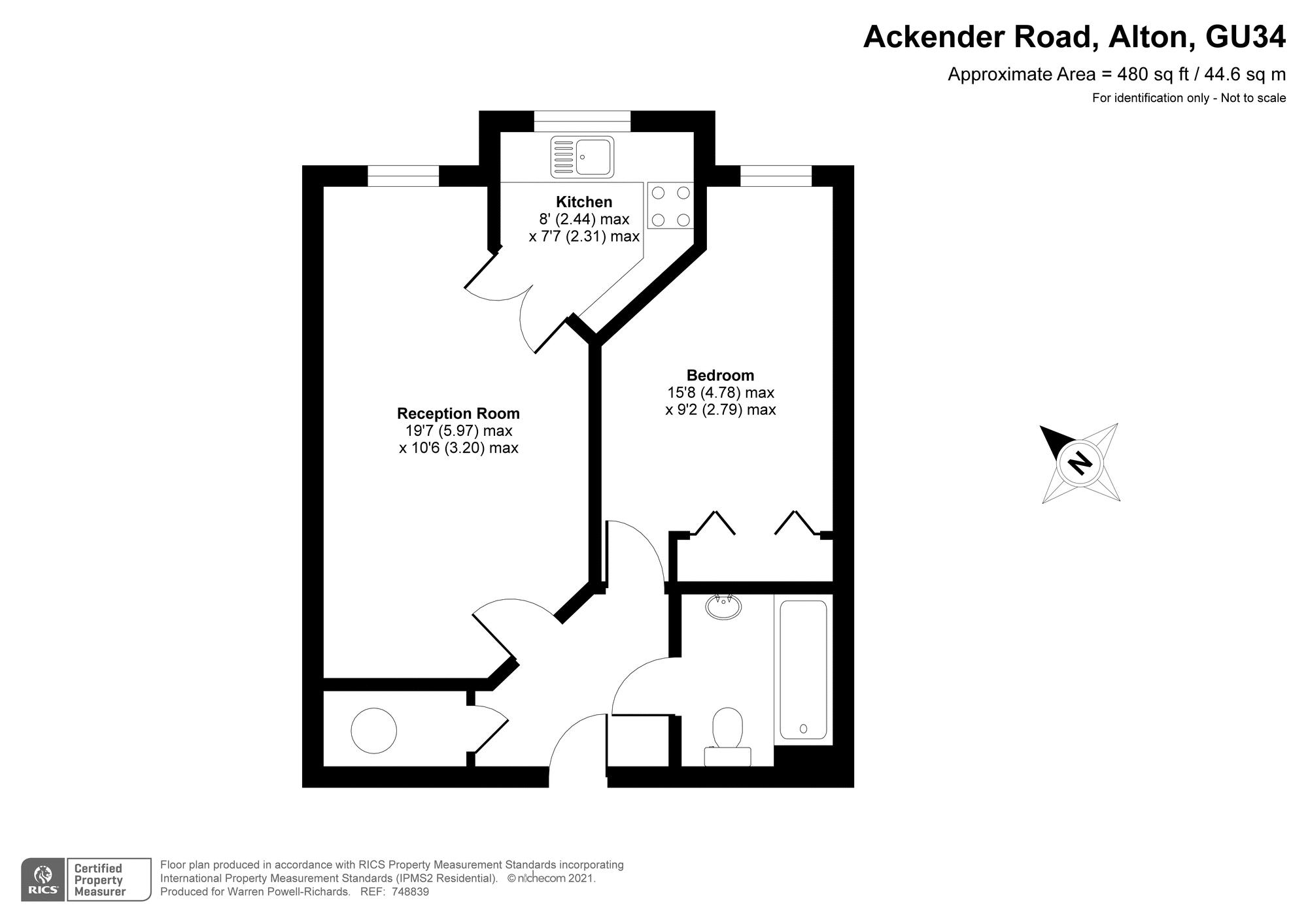 50, Willow Court, Alton floorplan