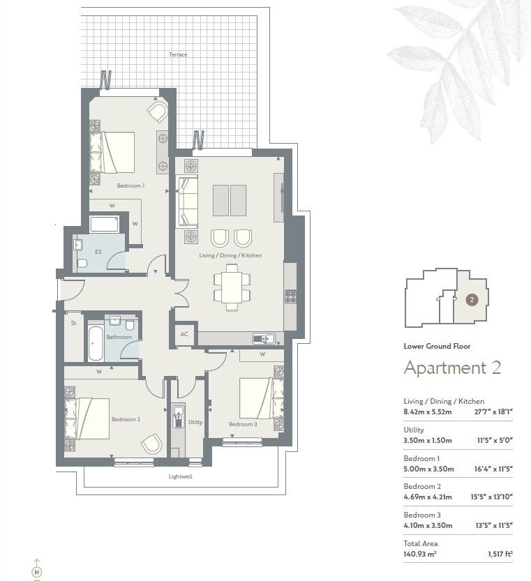Flat 2,, The Radford, Northwood floorplan