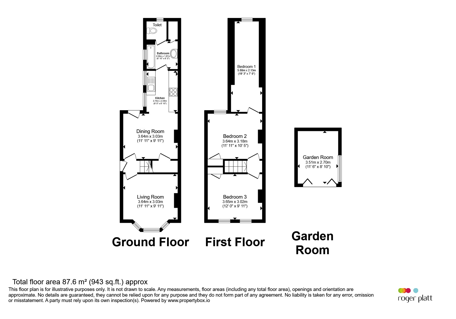 2 Fern Cottages, Cores End Road, Bourne End floorplan