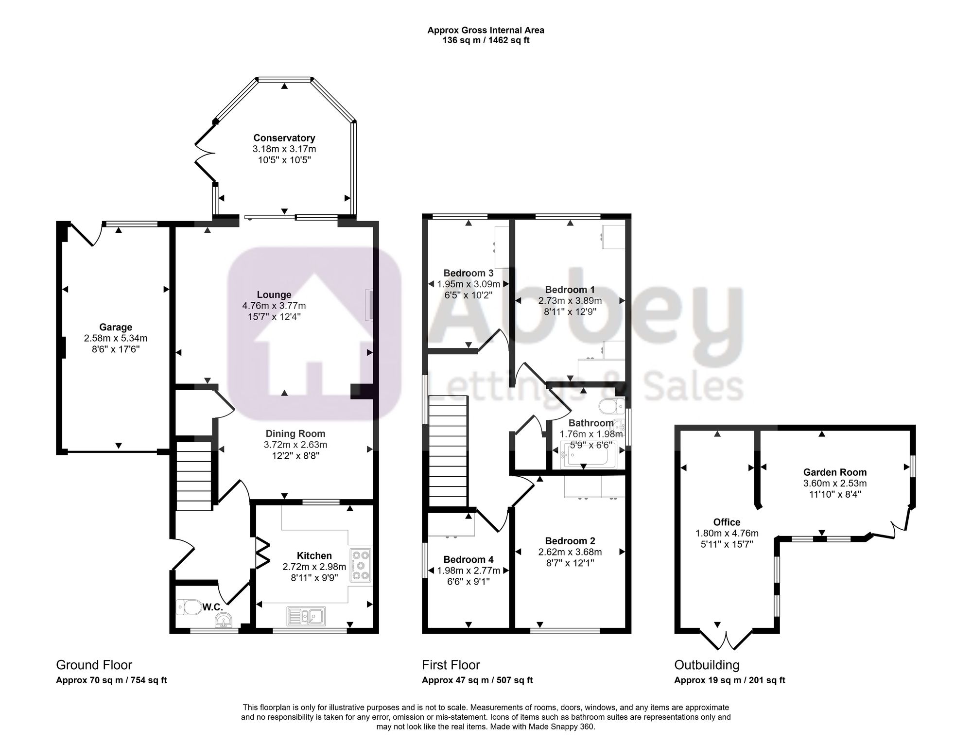 12 Chater Close, Leicester floorplan
