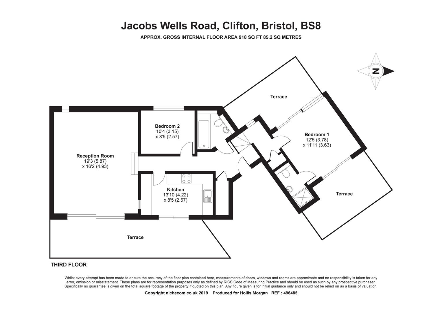 2 Bedrooms Flat for sale in Jacobs Wells Road, Clifton, Bristol BS8