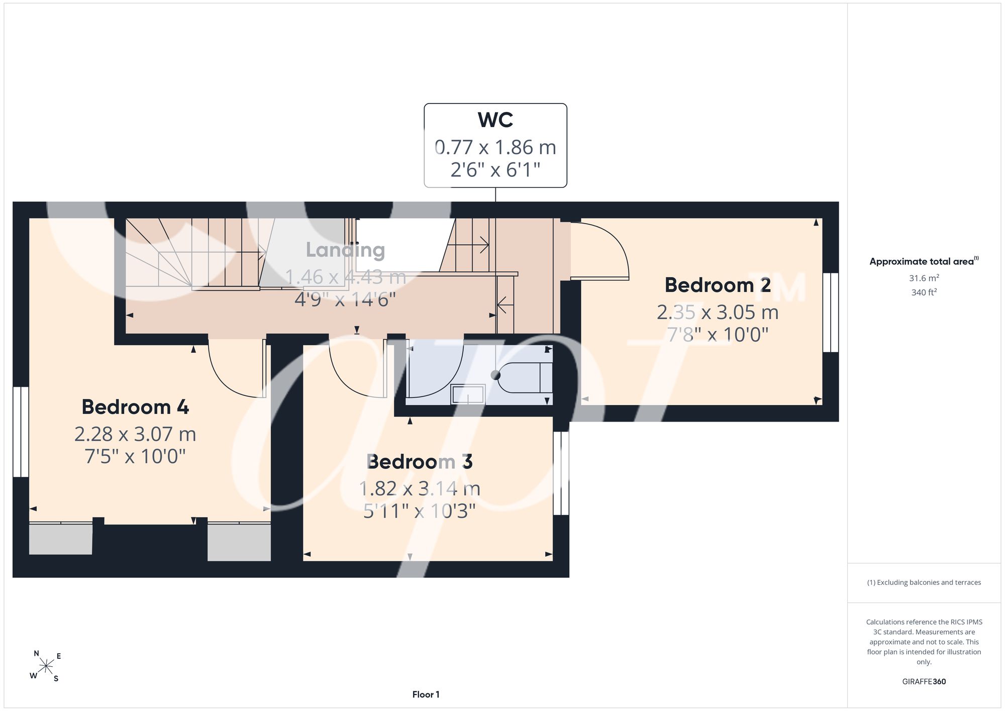 Room 3, 24 Franklin Street, Brighton floorplan