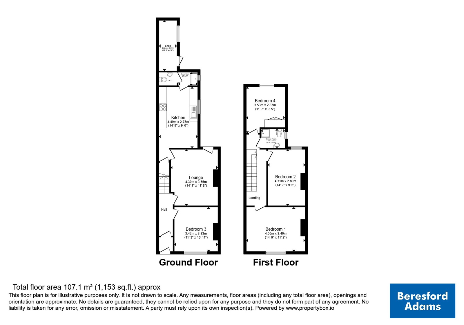 8, Leonard Street, Cheshire floorplan