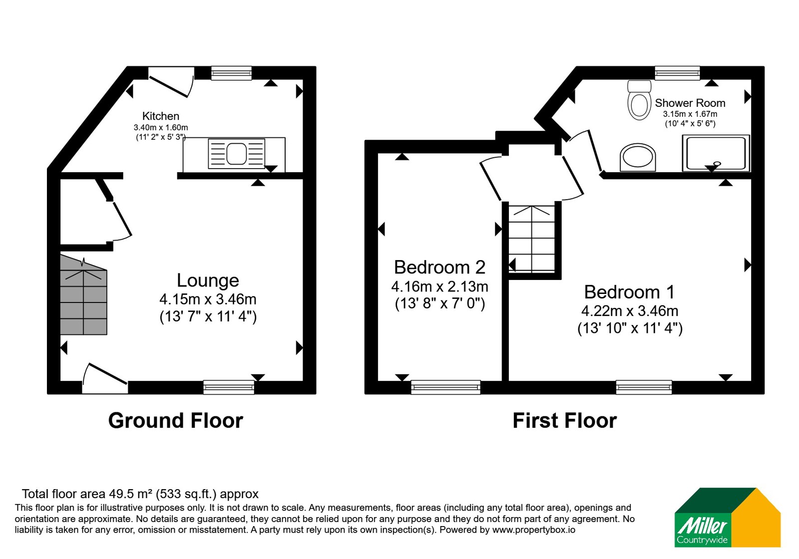 20, Leskinnick Terrace, Cornwall floorplan