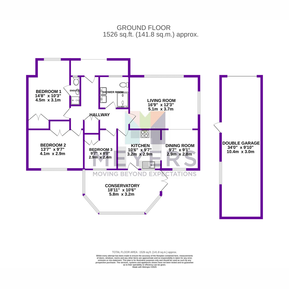 4, Maple Drive, Ferndown floorplan