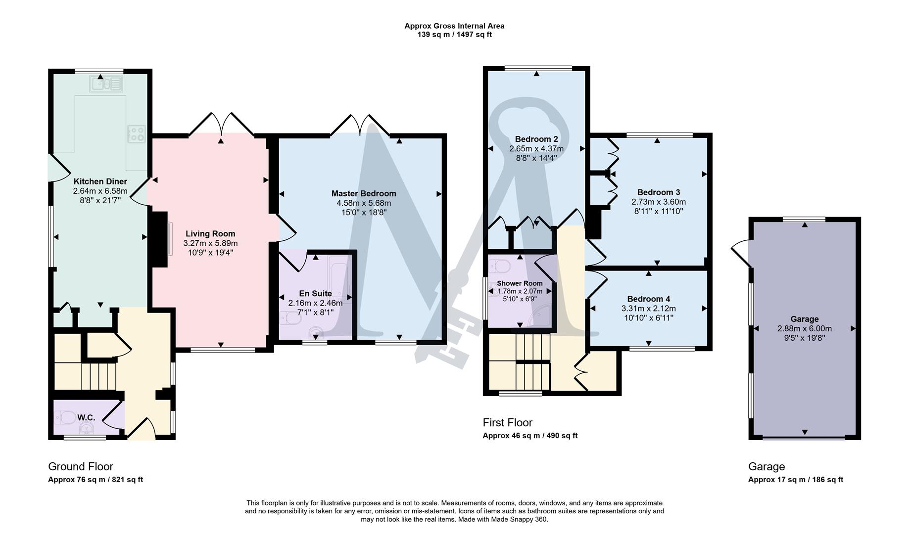 7, Torrington Avenue, Coalville floorplan