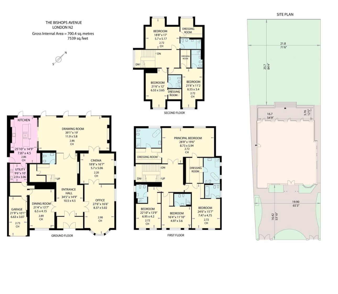 22, The Bishops Avenue, London floorplan