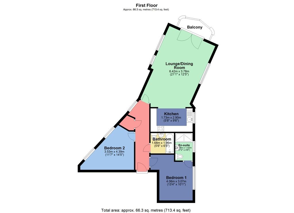 Flat 3, Wynne Court, Watford floorplan