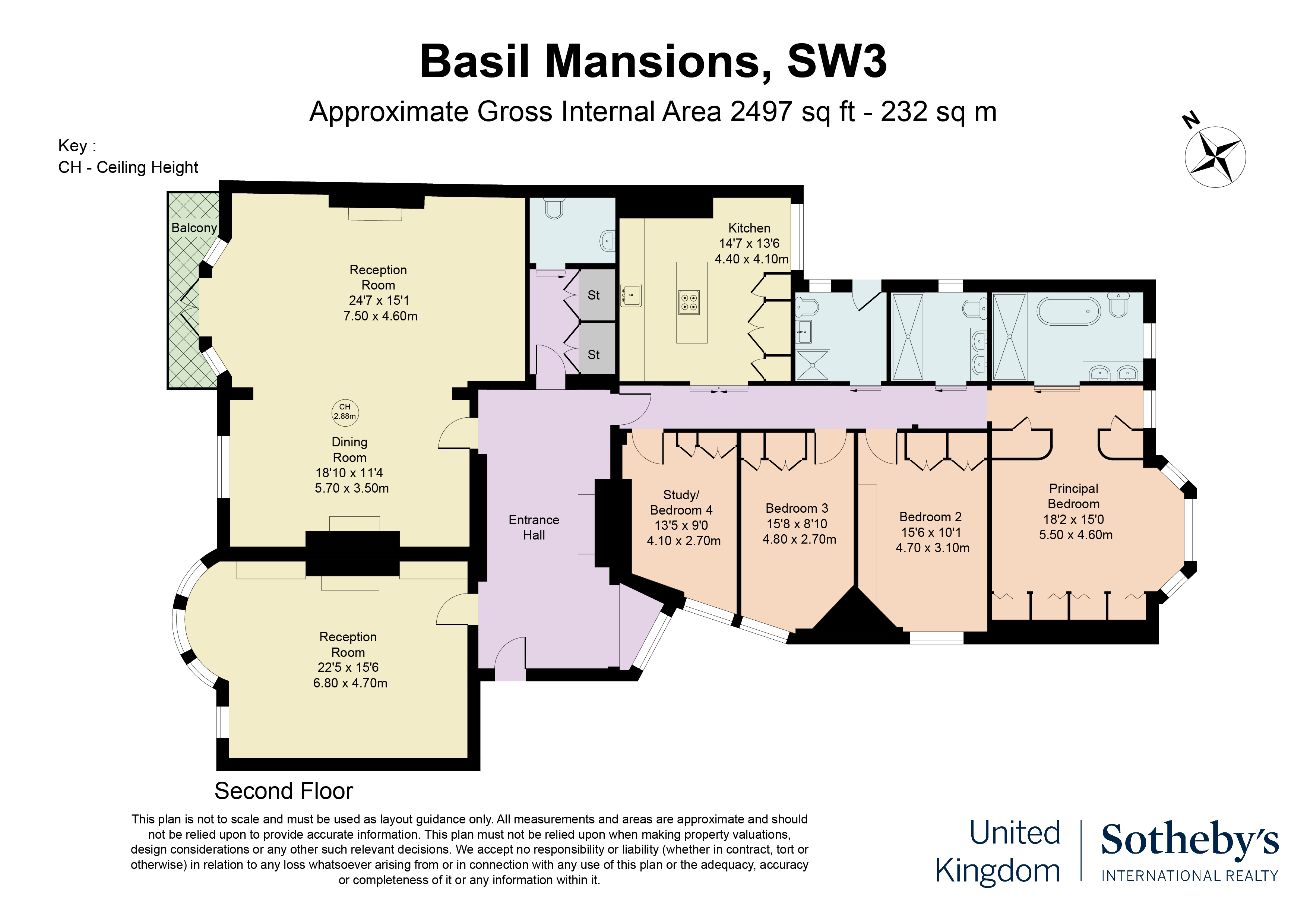 18, Basil Mansions, London floorplan