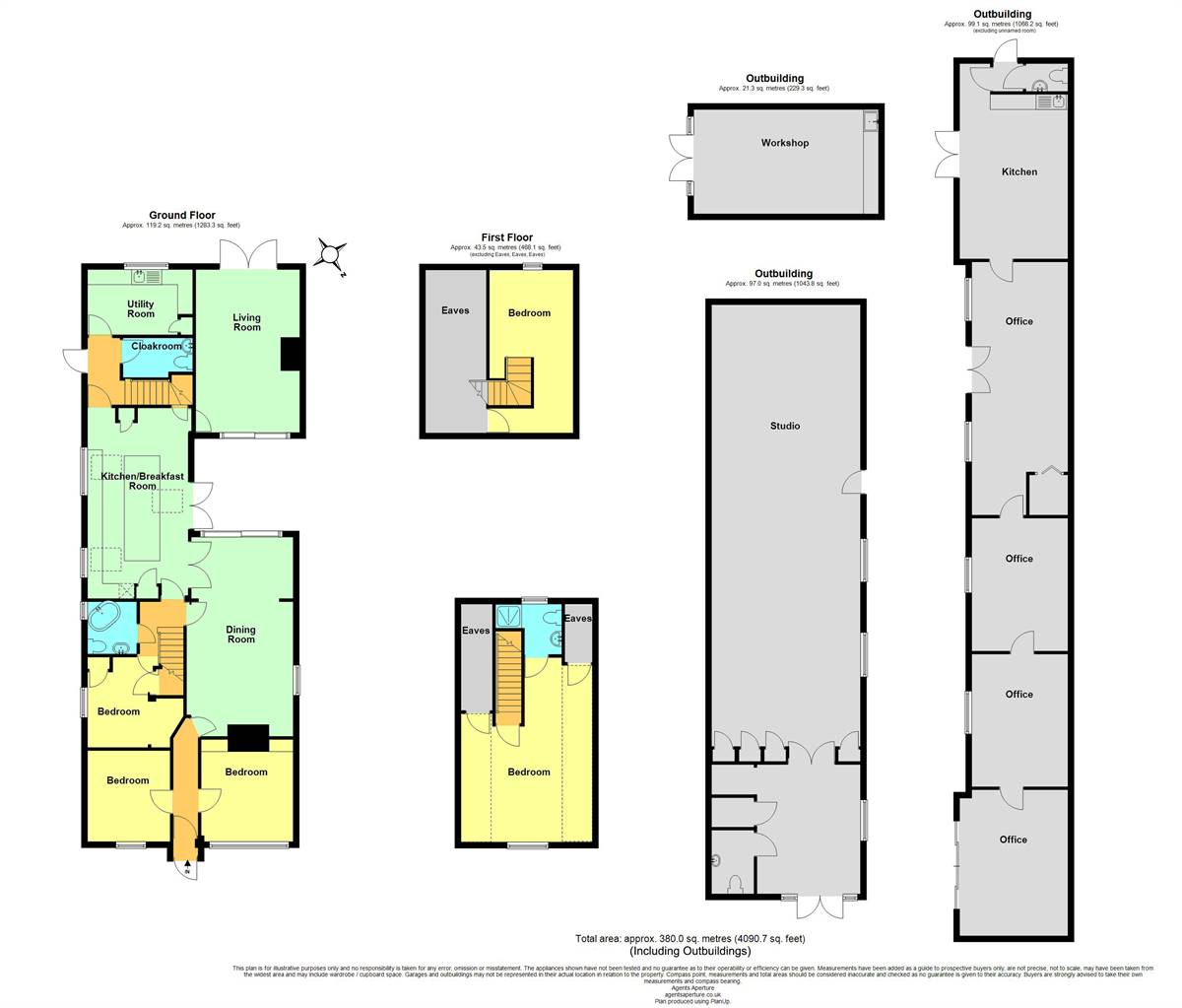 Rosecraig, Bullockstone Road, Herne Bay floorplan