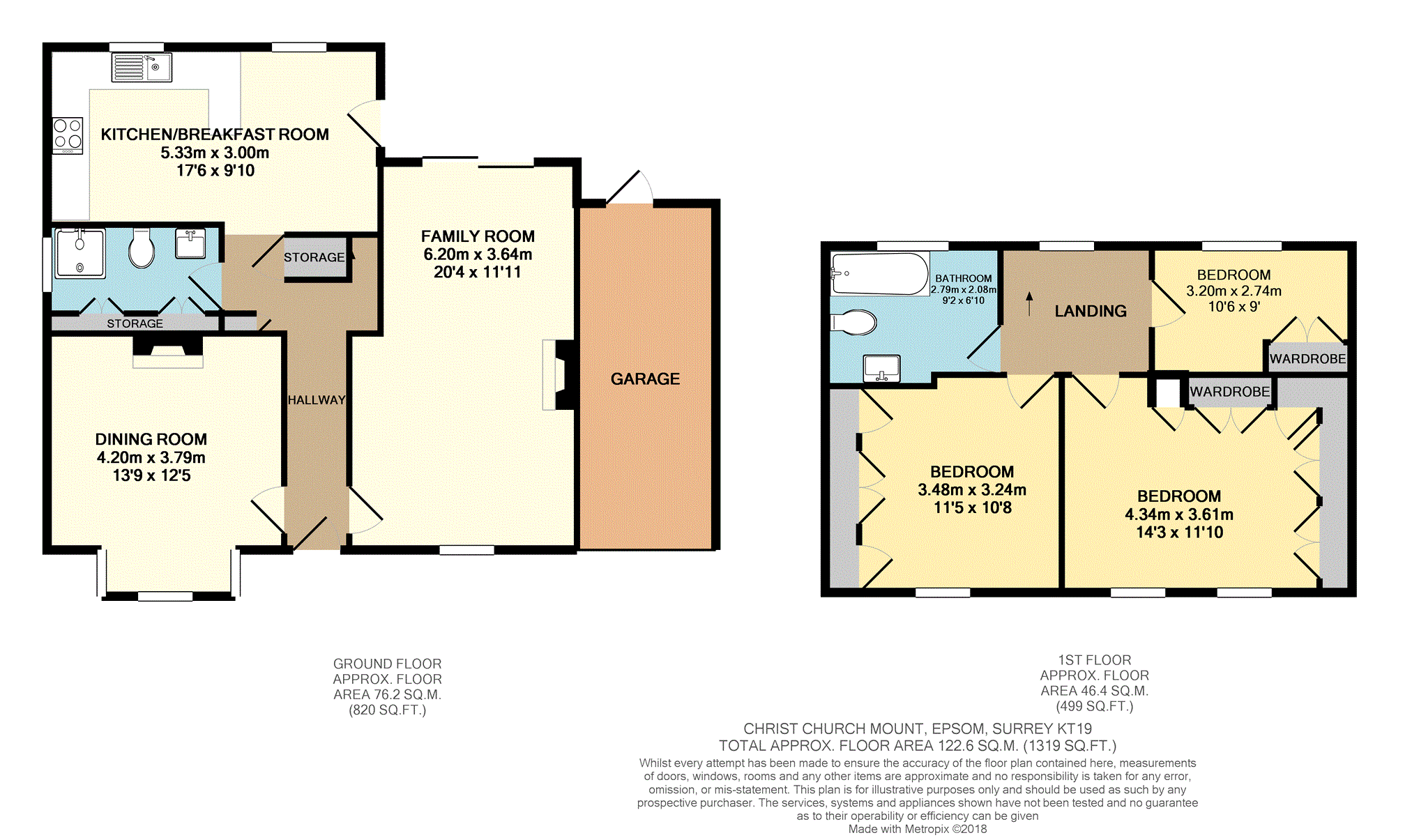 3 Bedrooms Detached house for sale in Christ Church Mount, Epsom KT19