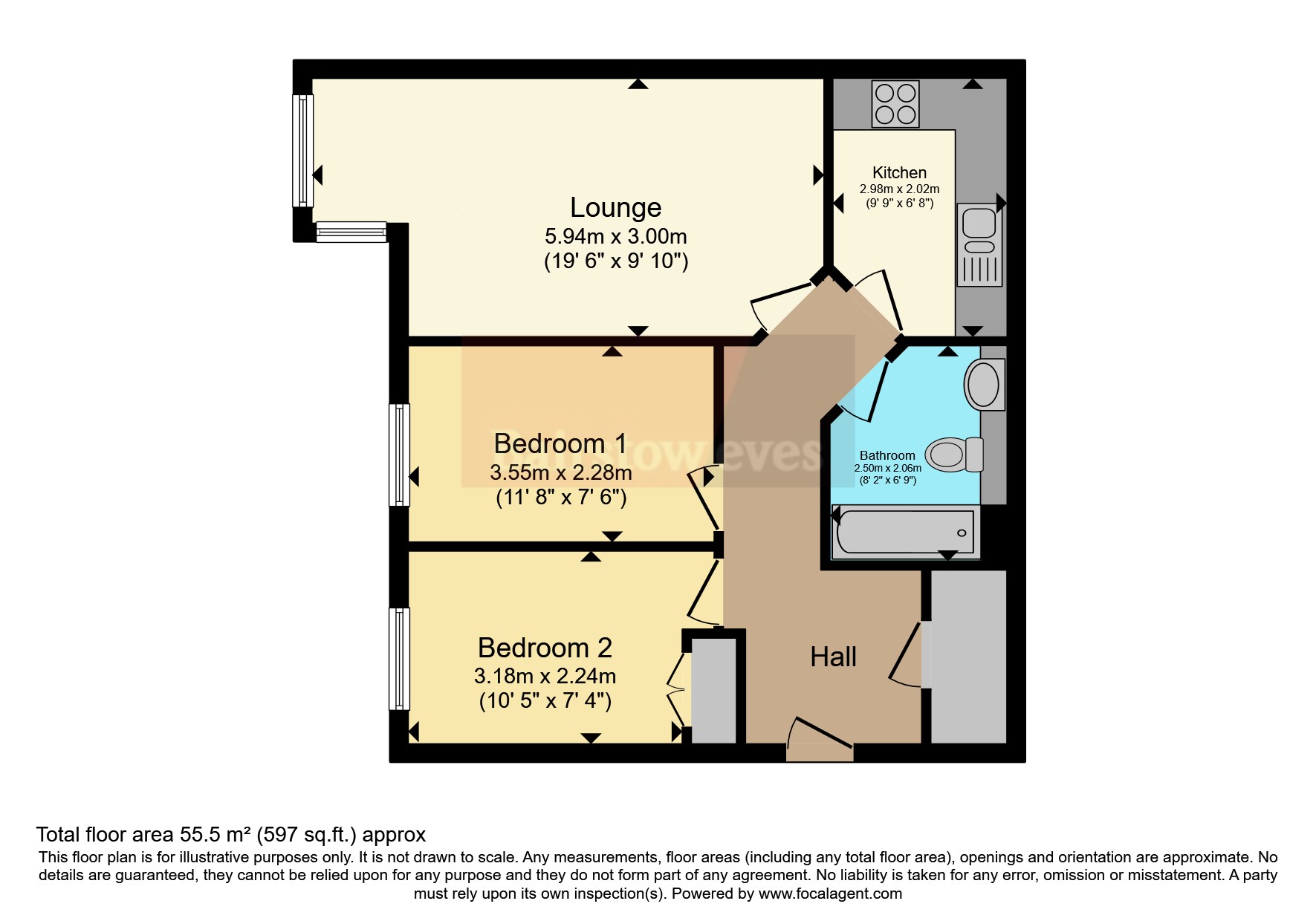 116, Ropewalk Court, Nottingham floorplan