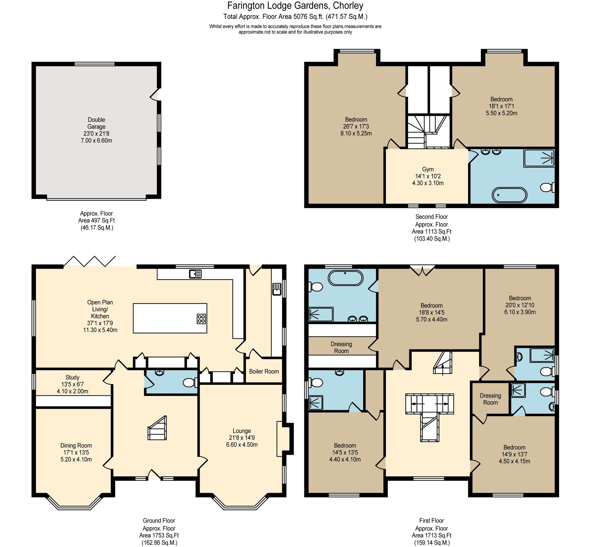 3 Farington Lodge Gardens, Leyland floorplan