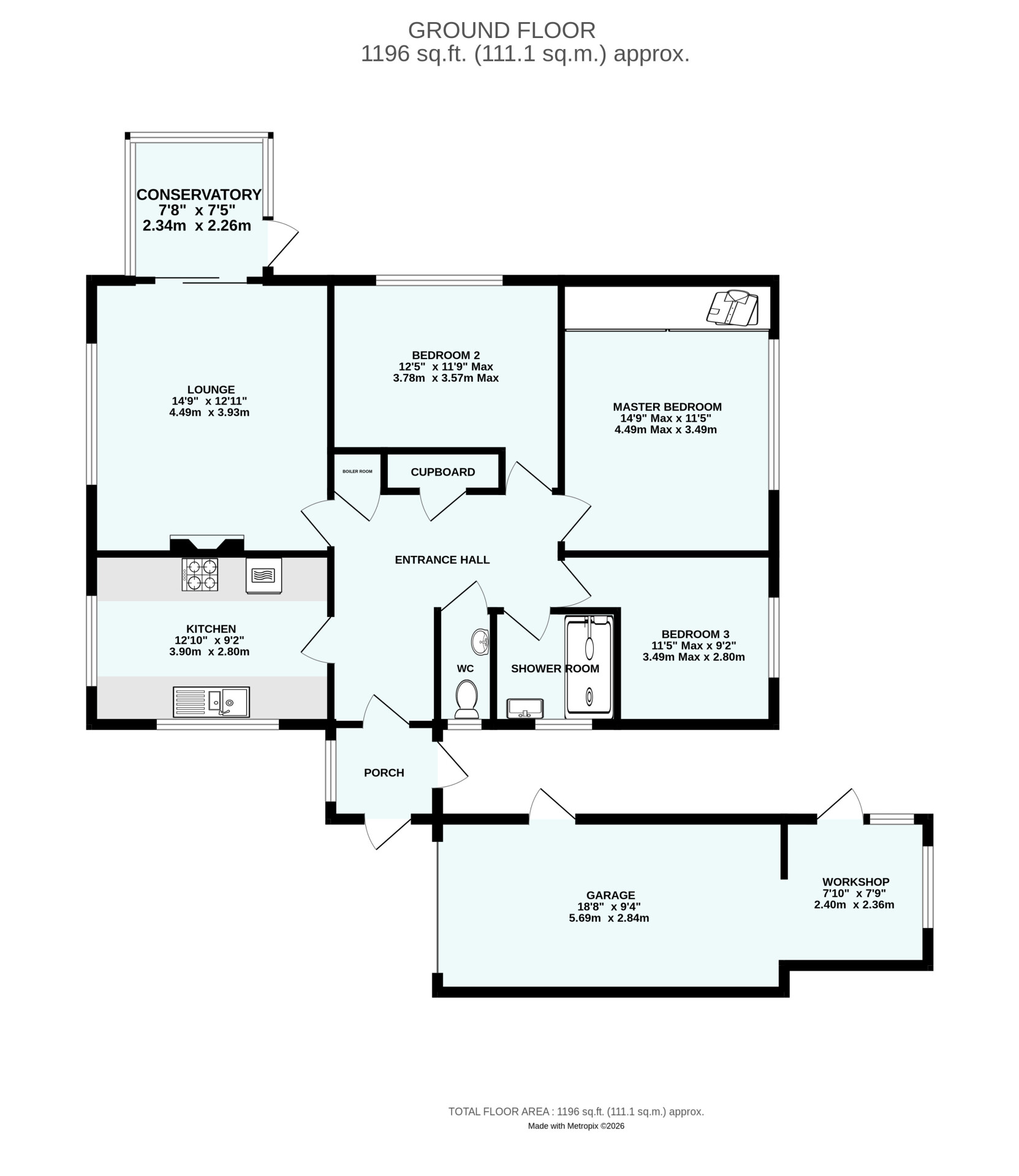 Vicarage Gardens, Exeter floorplan