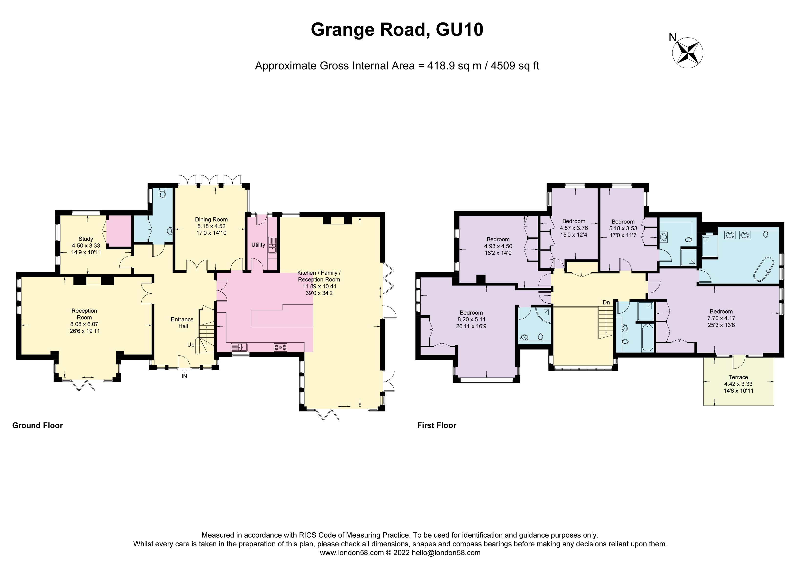 Grange Road, Tilford floorplan