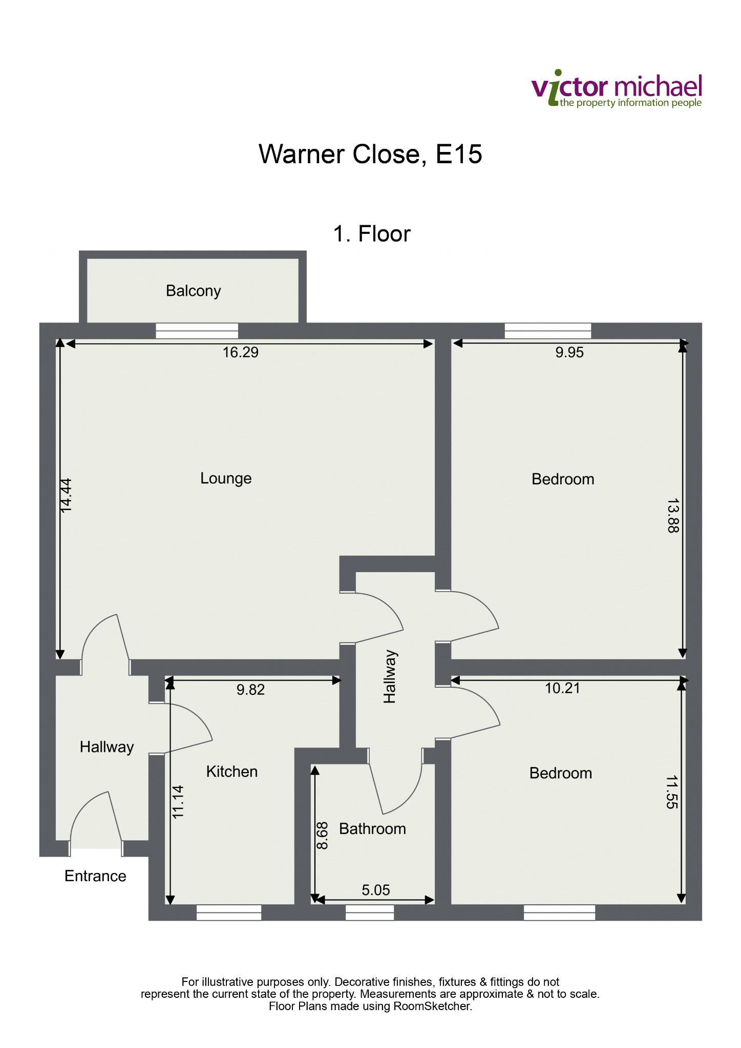 43, Warner Close, London floorplan