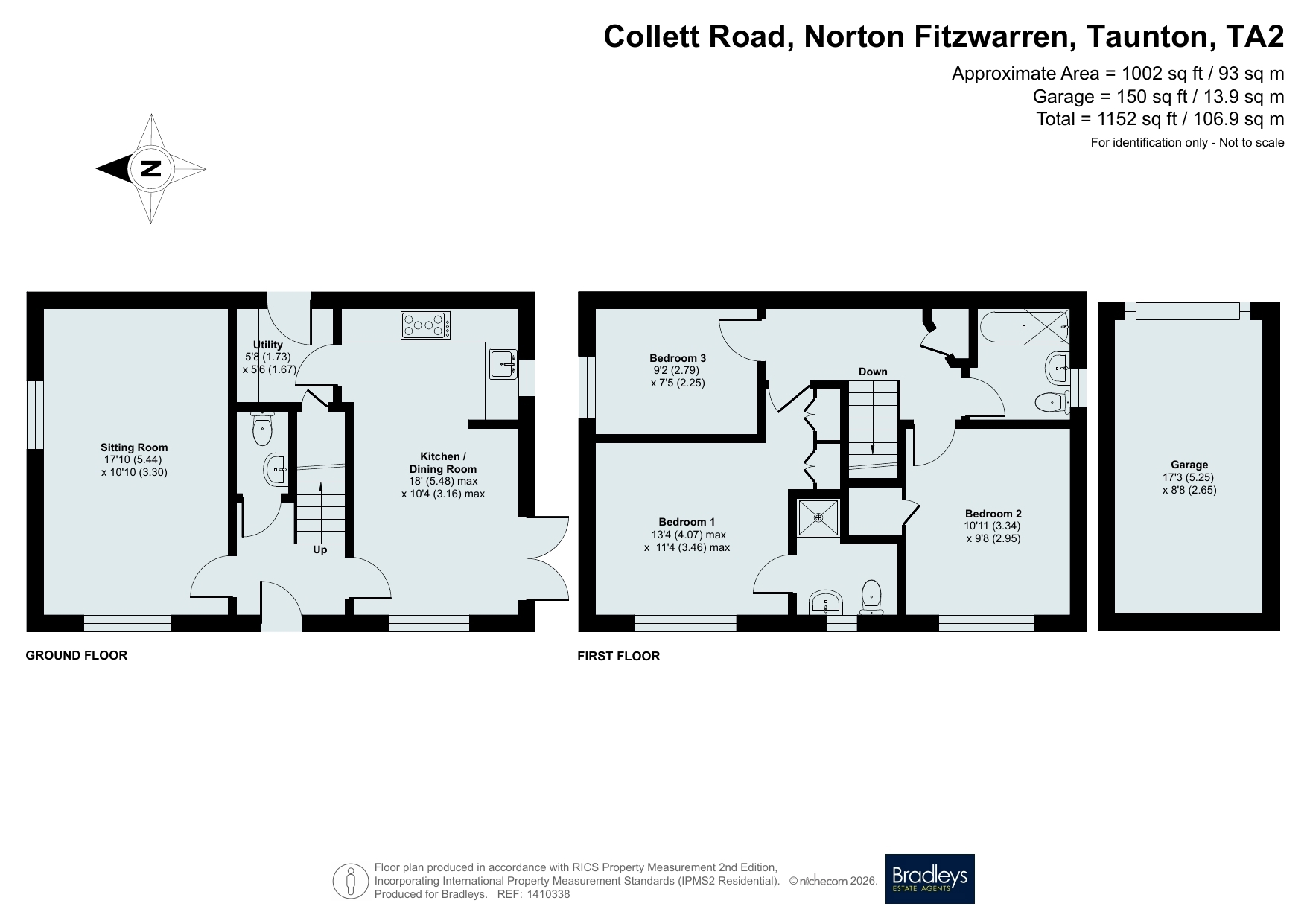 35, Collett Road, Taunton floorplan