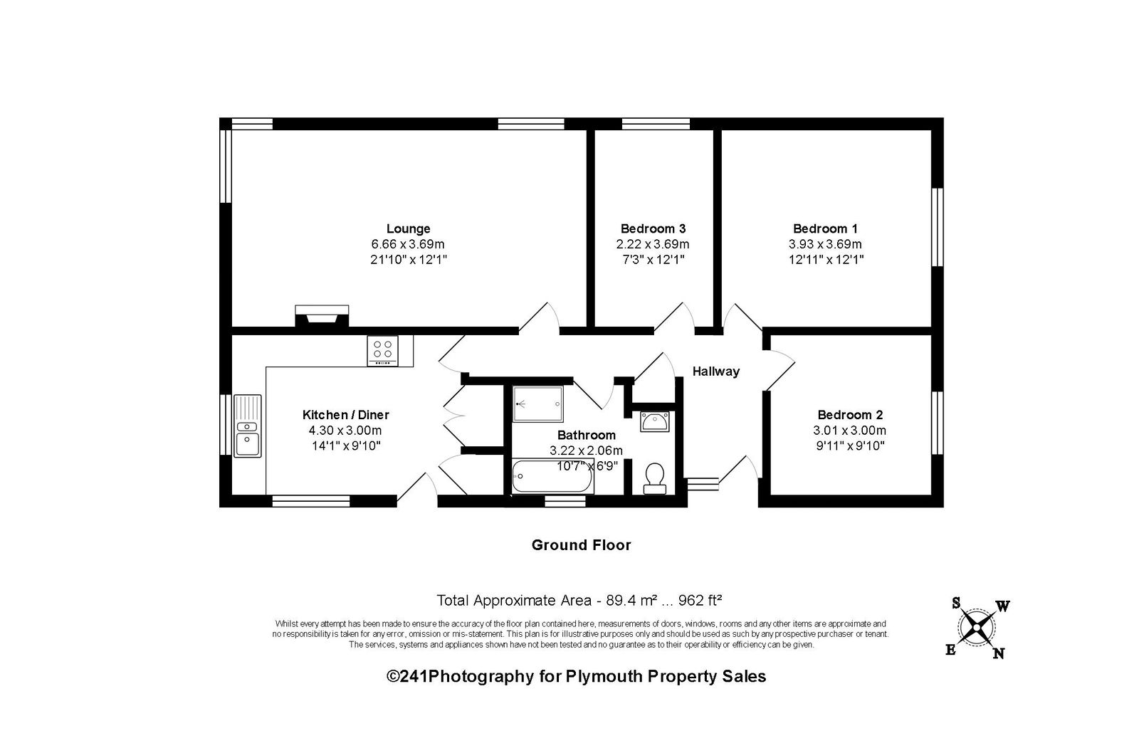 64, Shallowford Road, Plymouth floorplan