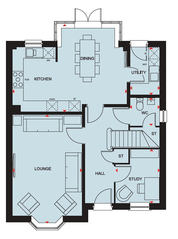 H864319, Hawthorn Rise, Peterchurch, Hereford floorplan