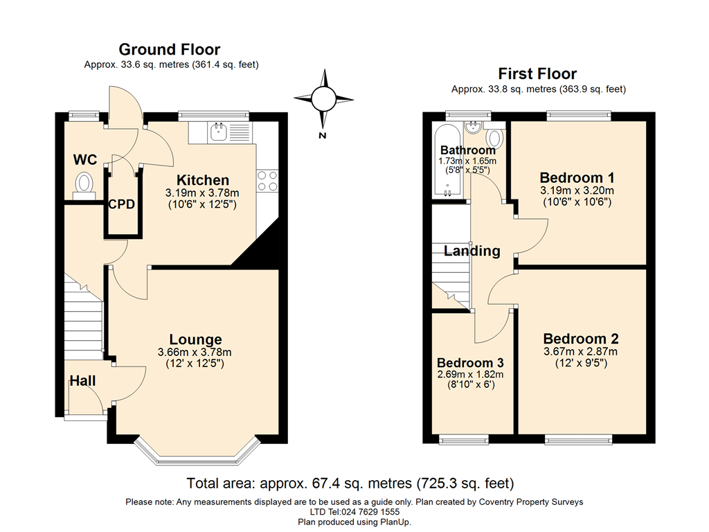 13, Burnaby Road, Coventry floorplan