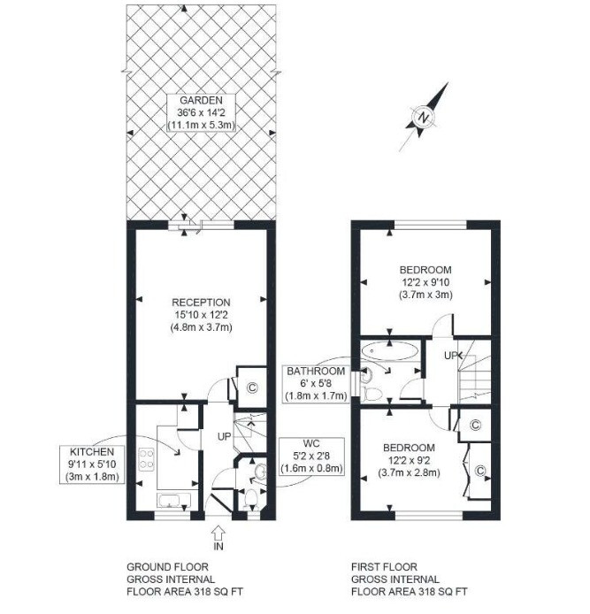 14, Sandown Court, London floorplan