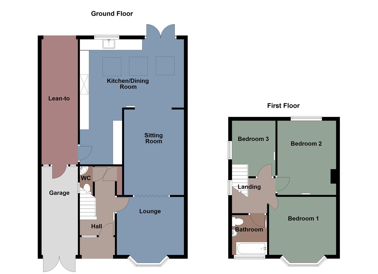 13, Coedcelyn Road, Derwen Fawr, Swansea floorplan