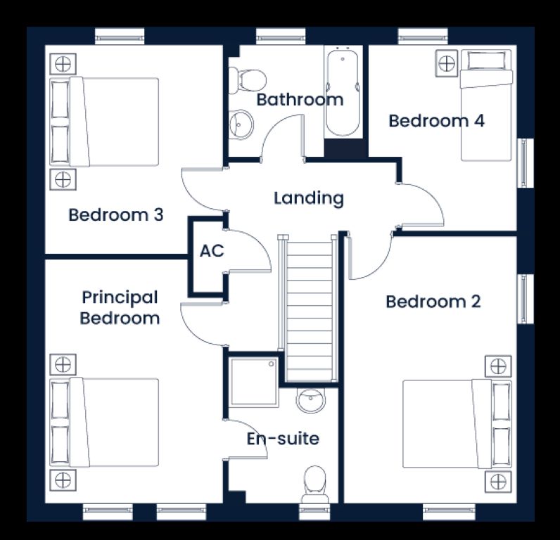 Plot 42, The Radleigh, Dol Y Ddraig, Merthyr Tydfil floorplan