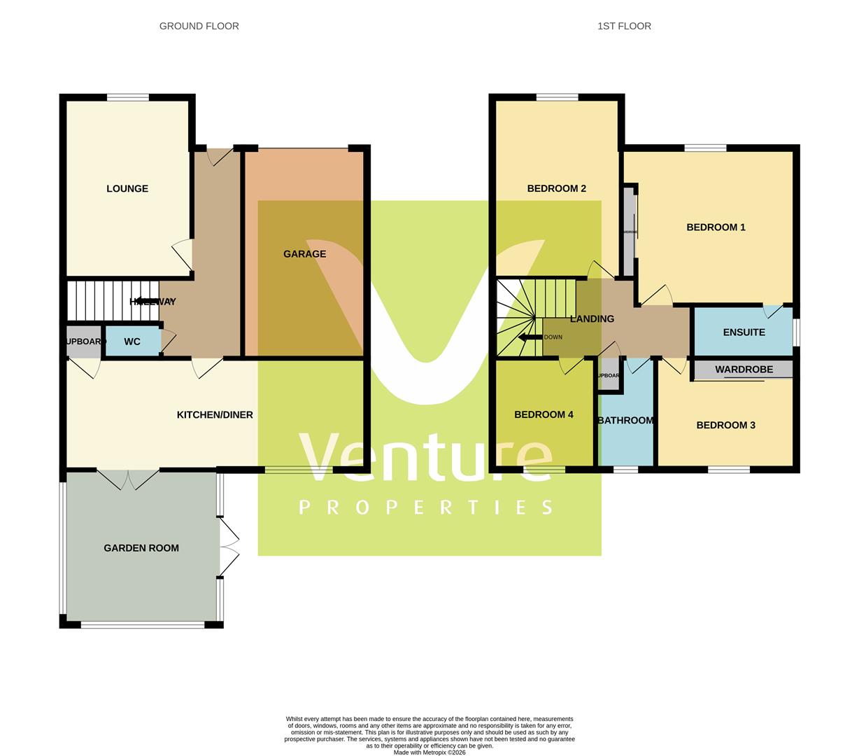 19, Fleming Way, Willington floorplan