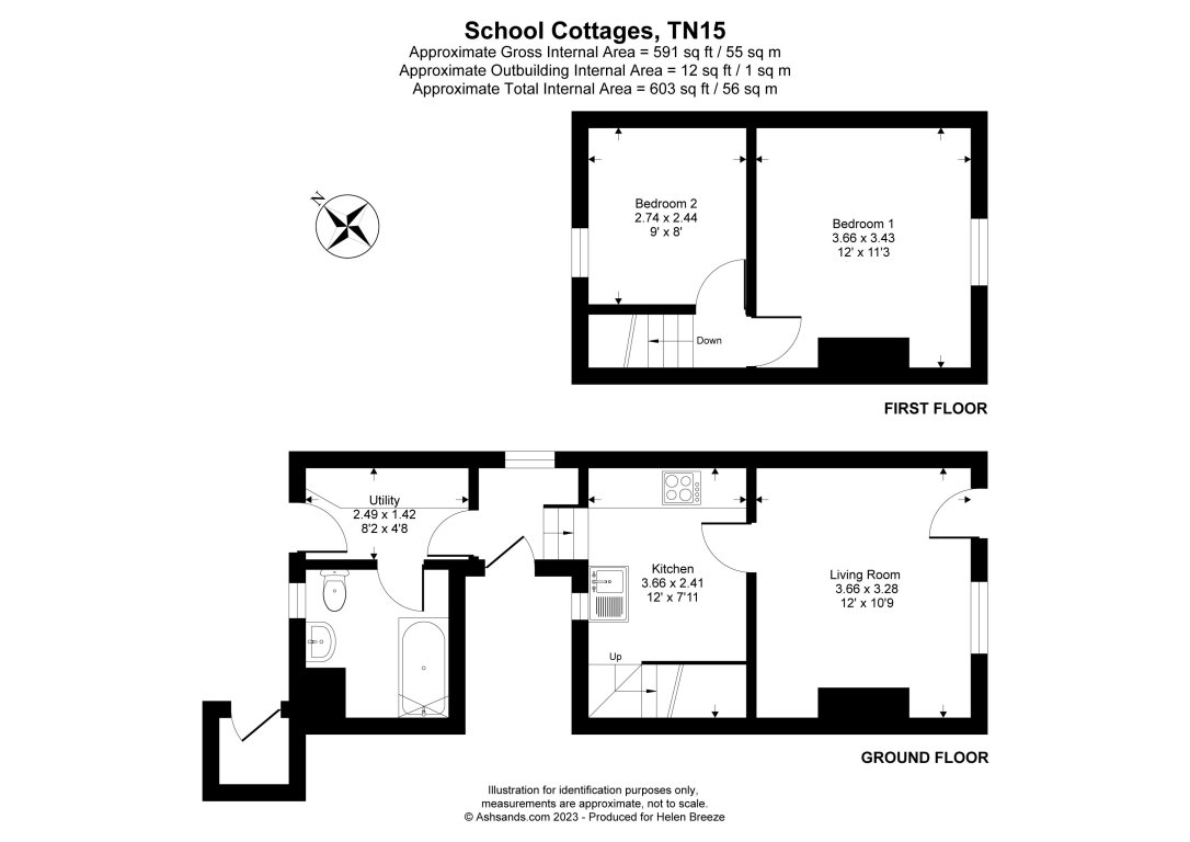 School Cottages, School Lane, Sevenoaks floorplan